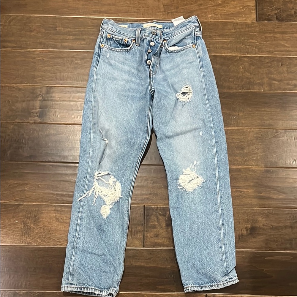 Levi's Classic Ripped Denim Jeans